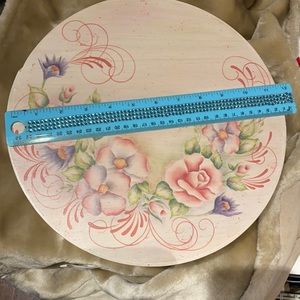 Beautiful Wooden Hat Box Hand Painted. Great for those vintage pieces.